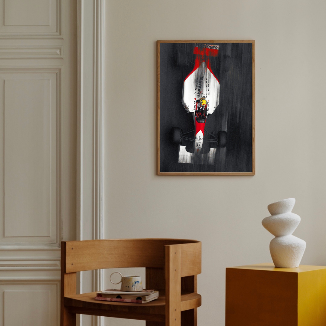 Ayrton Senna Poster Tablo