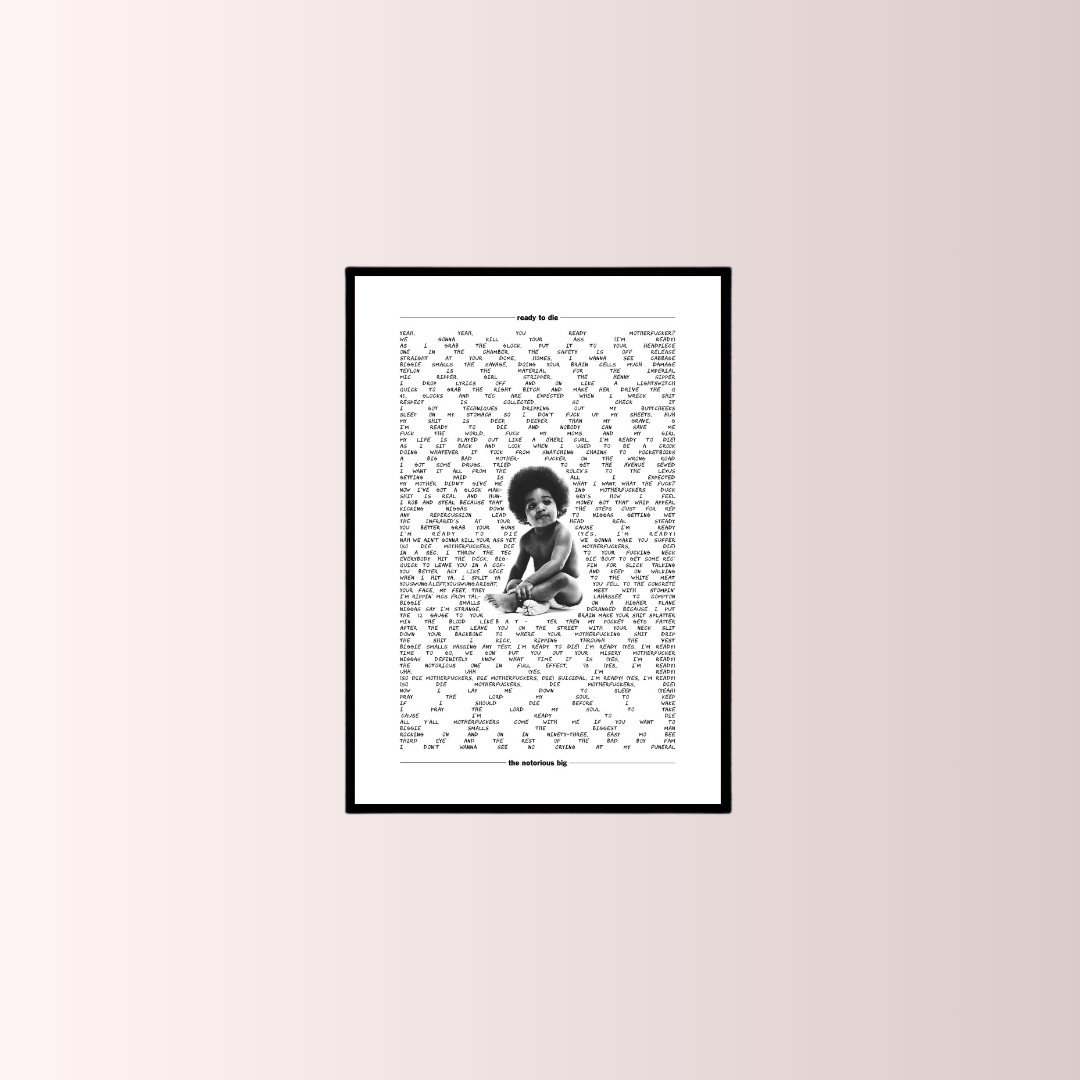 The Notorious B.I.G. Poster Tablo