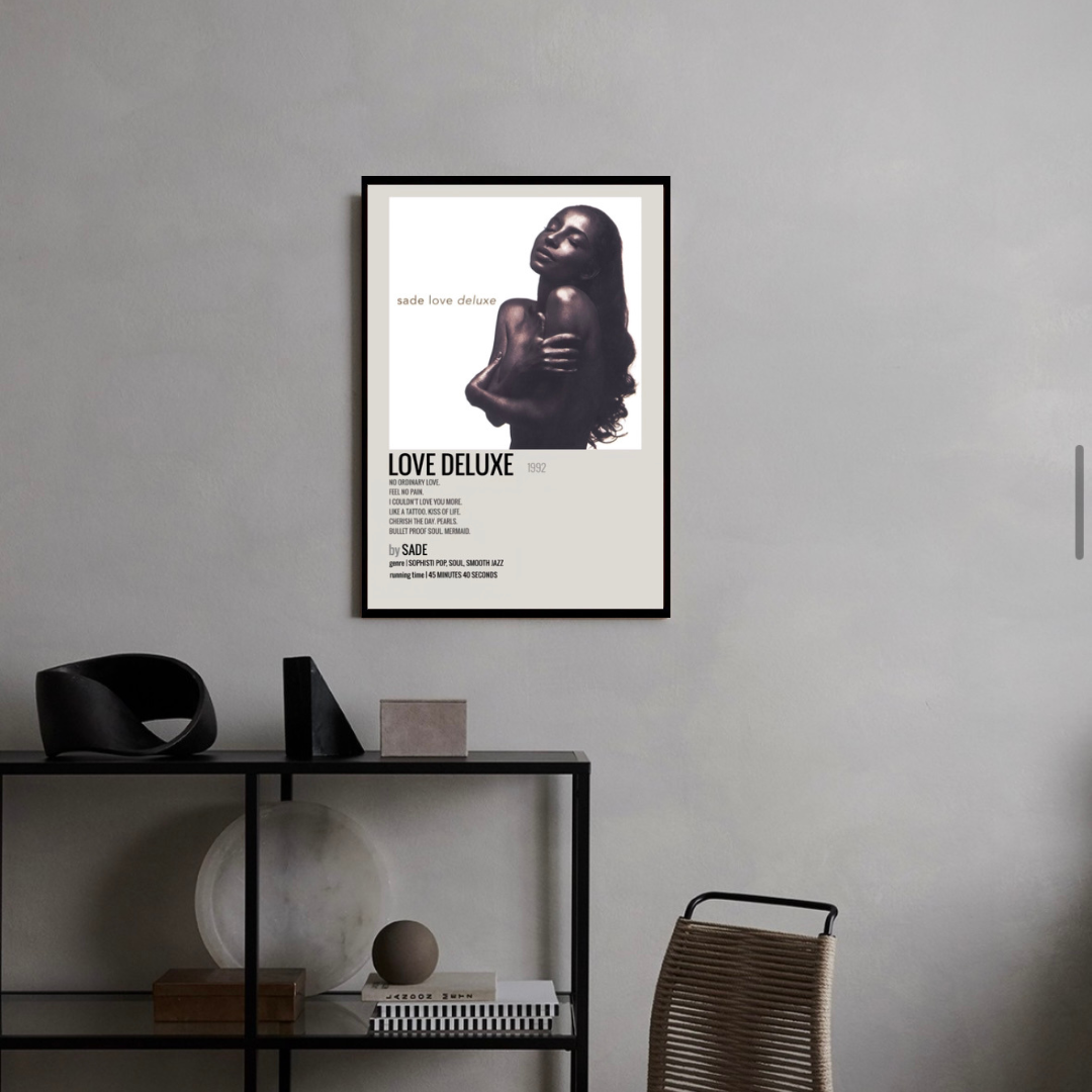 Sade Love Deluxe Poster Tablo