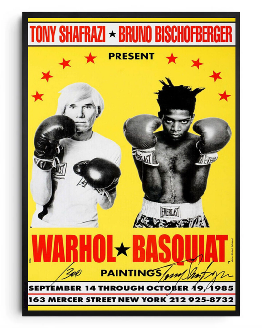 Warhol vs. Basquiat- poster tablo