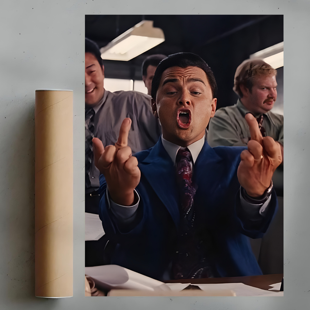 Wolf of Wall Street- poster tablo