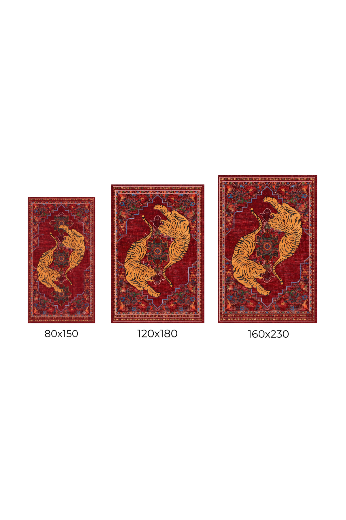 Tigers- animal print halı