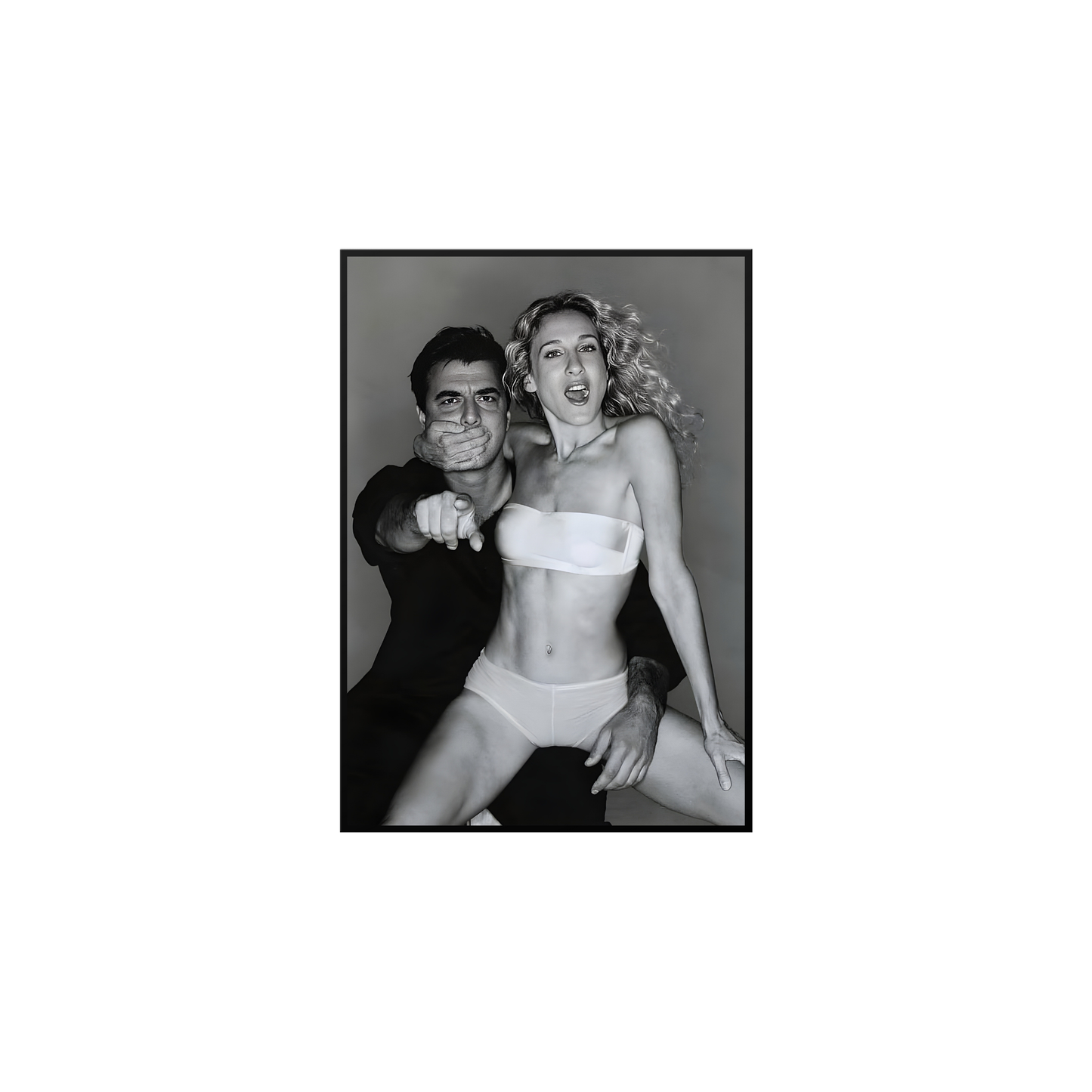 Carrie & Big Poster Tablo