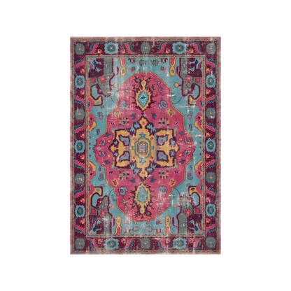 Vintage- etnik desenli modern halı