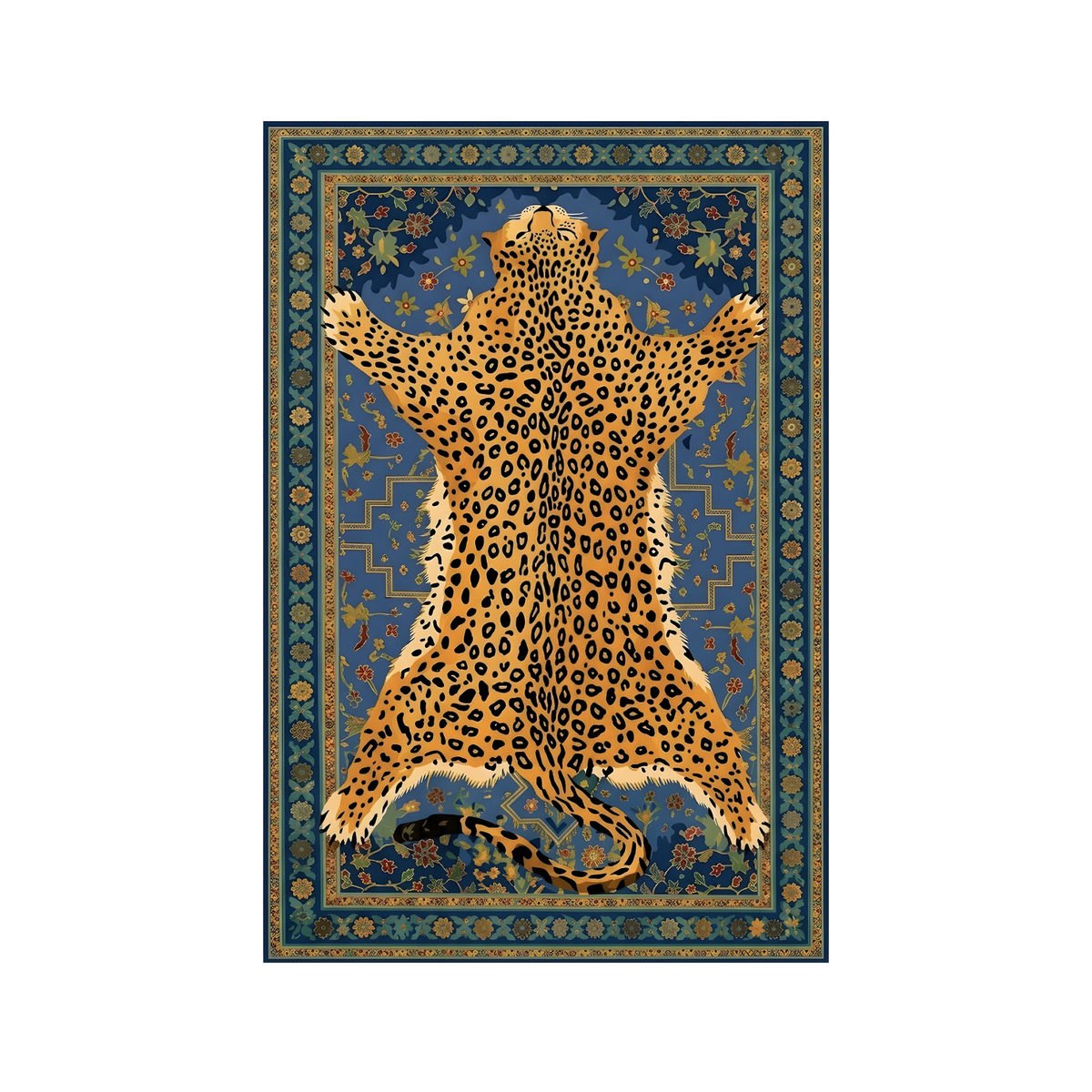 Royal Feline- animal print halı