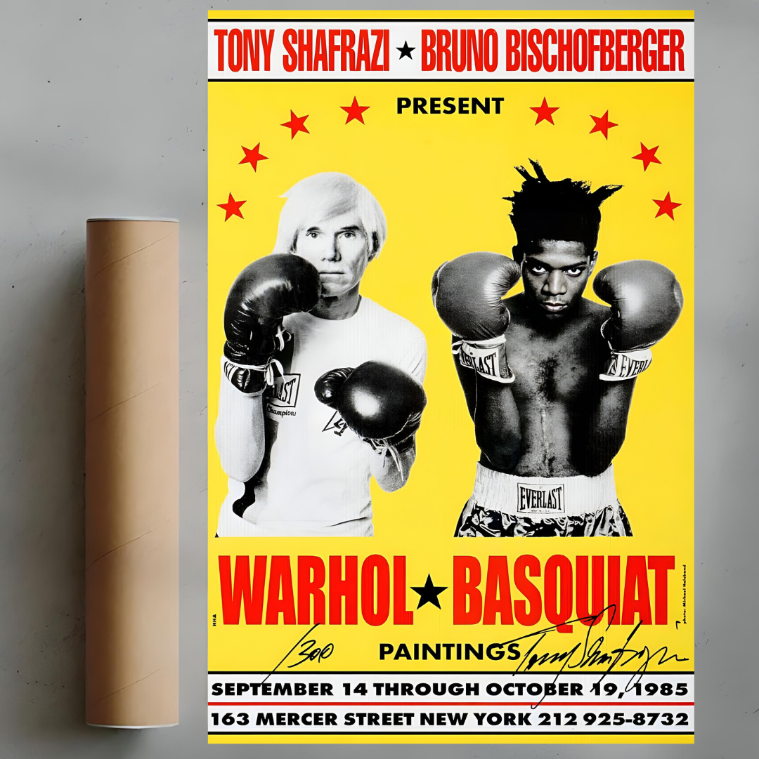 Warhol vs. Basquiat- poster tablo