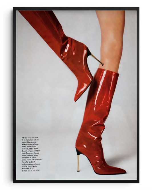 Red Boots- poster tablo
