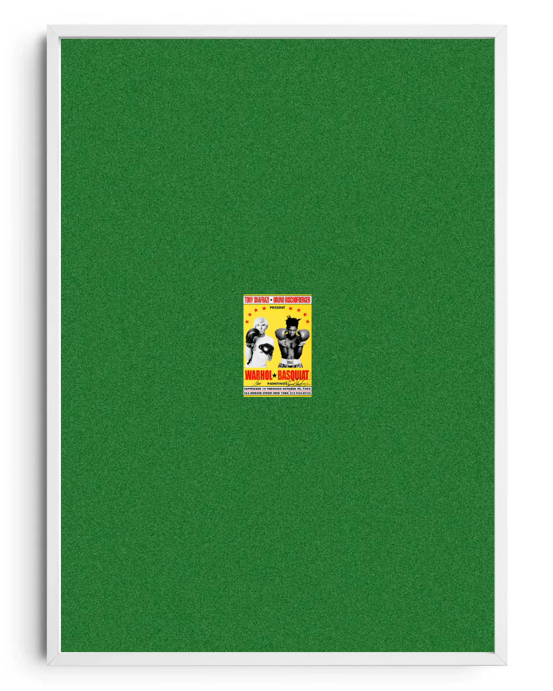 Warhol vs. Basquiat- poster tablo