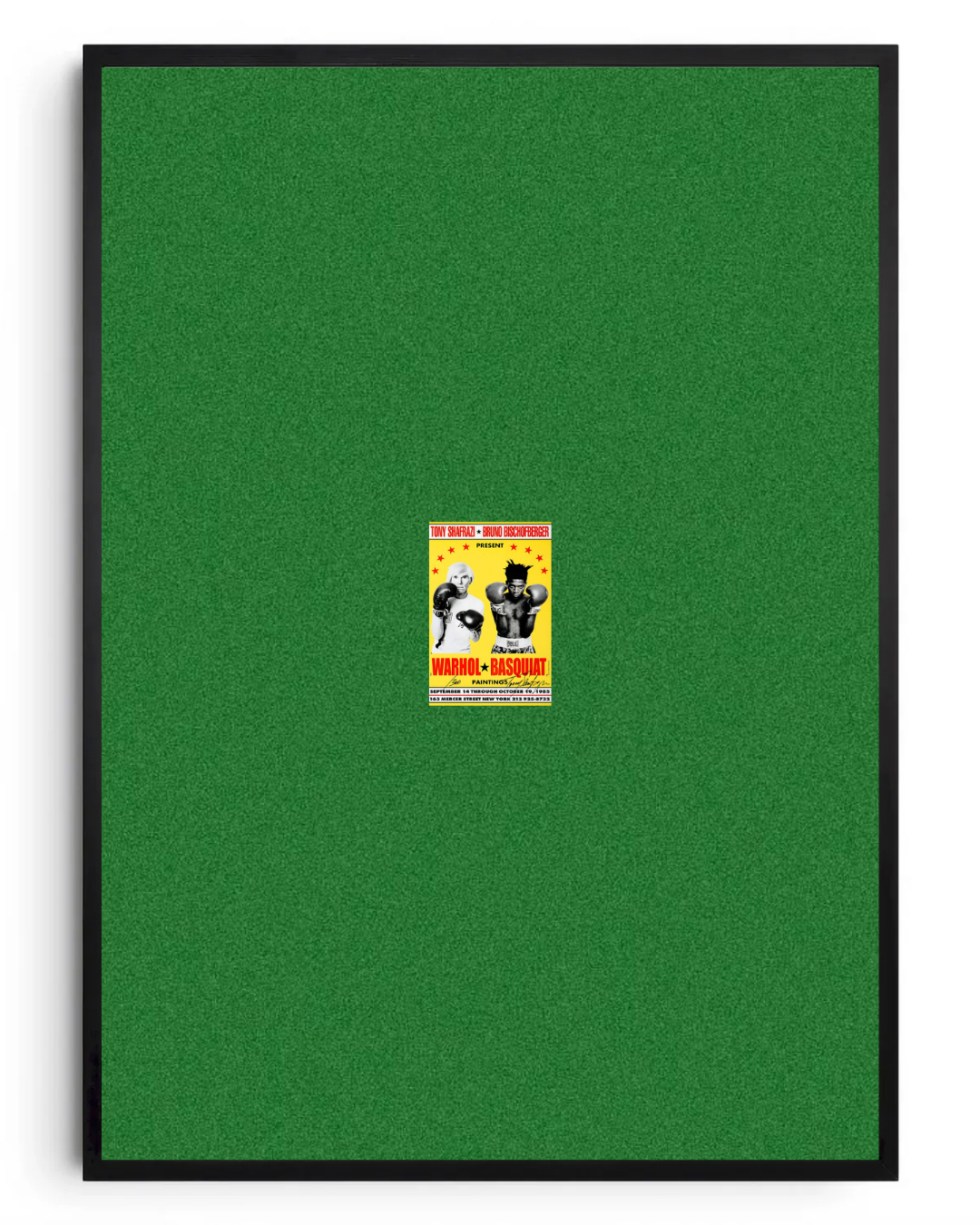 Warhol vs. Basquiat- poster tablo