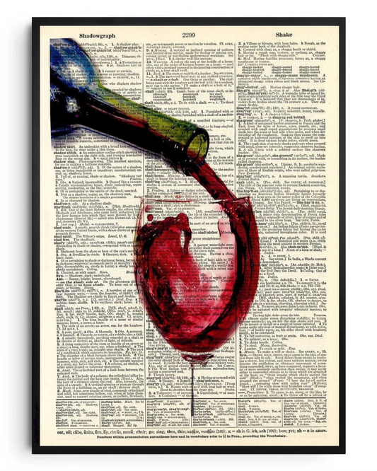 Drink Wine- poster tablo