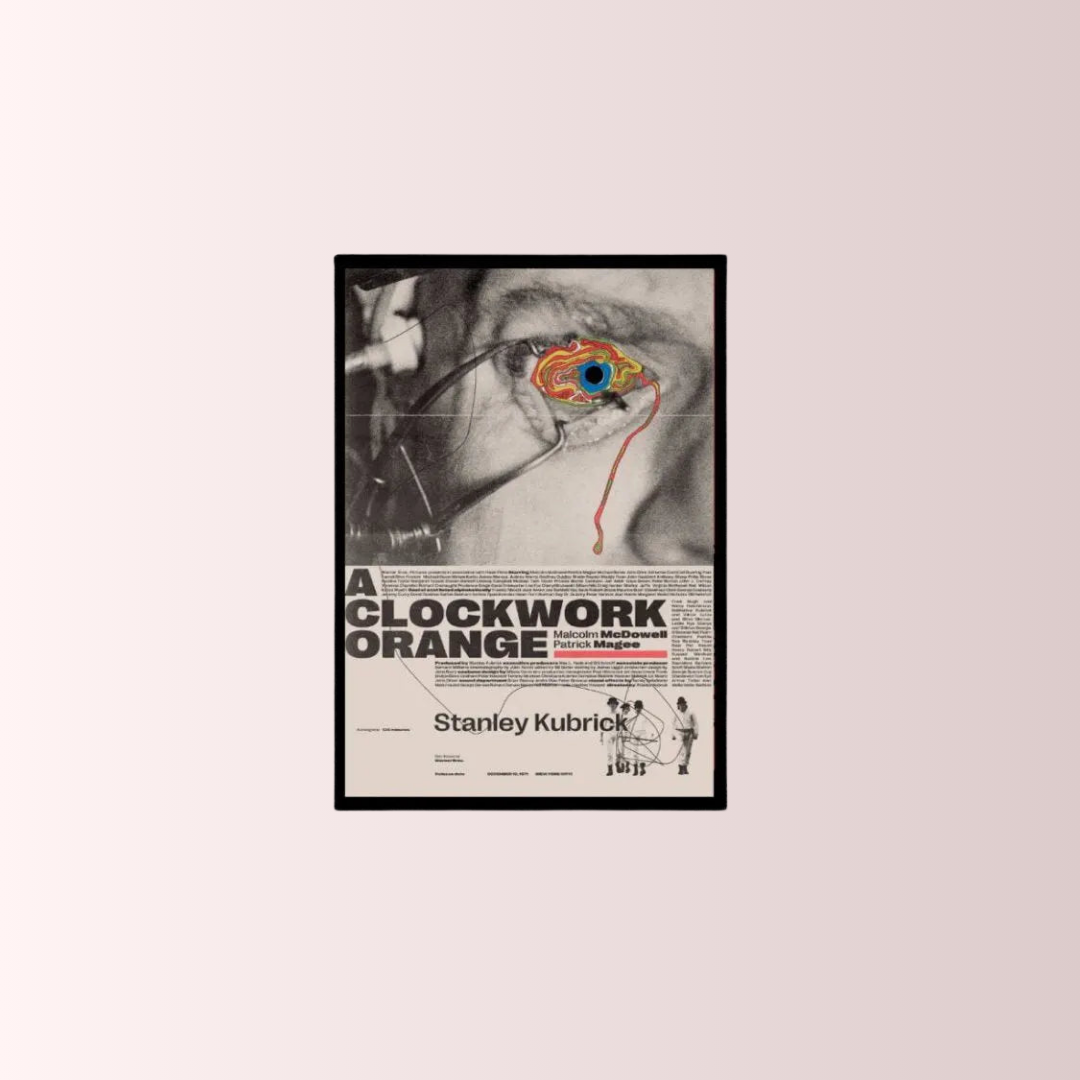 Clockwork Orange Eye Poster Tablo