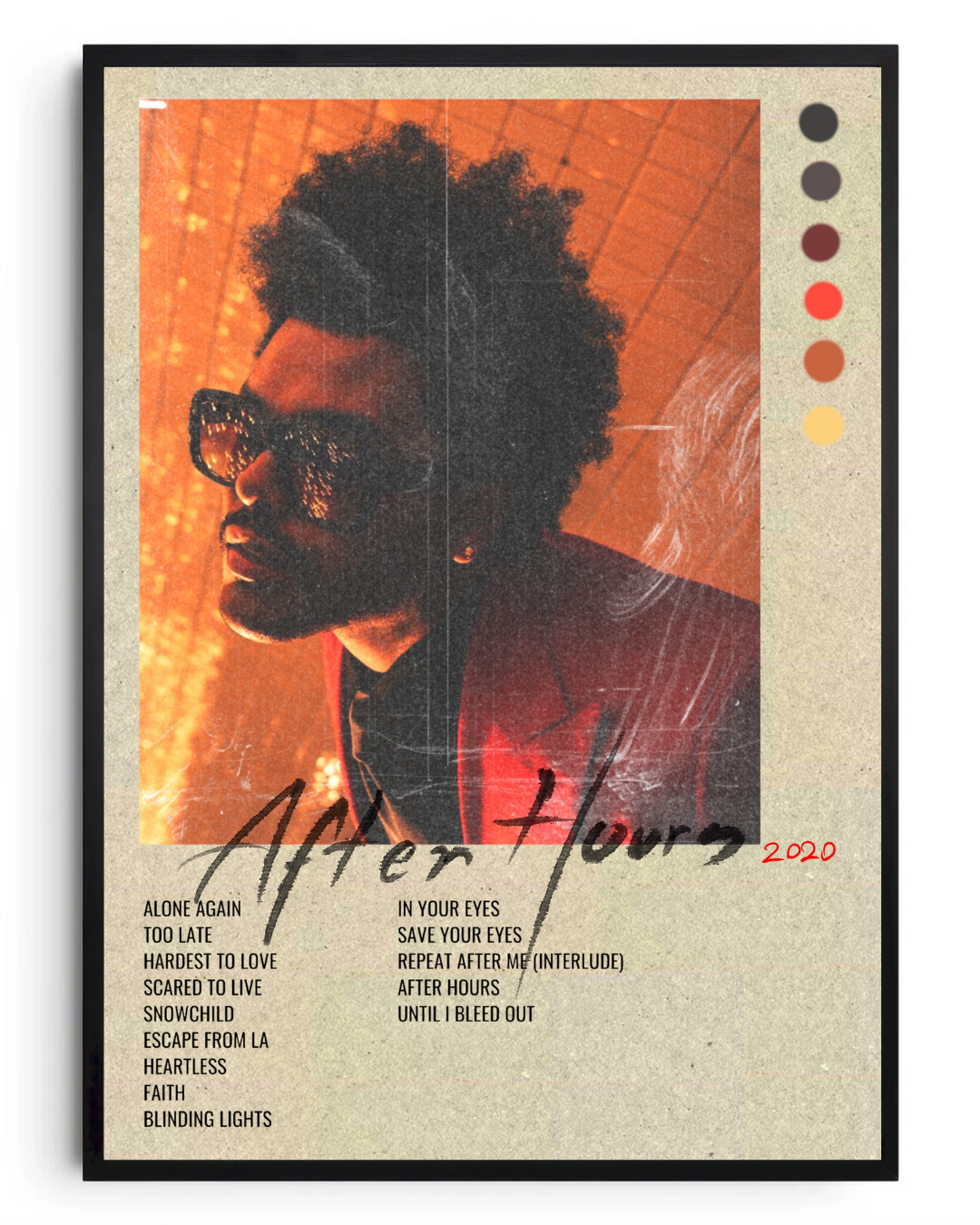 The Weeknd- poster tablo
