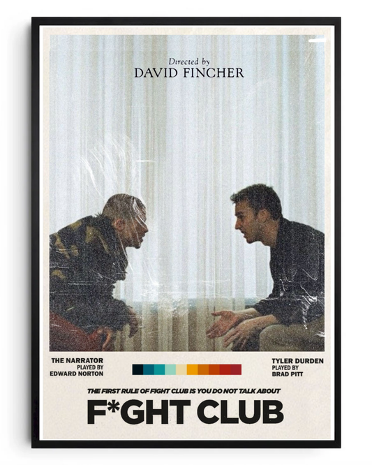 Fight Club- poster tablo