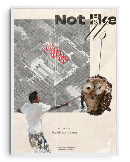 Not Like Us- poster tablo