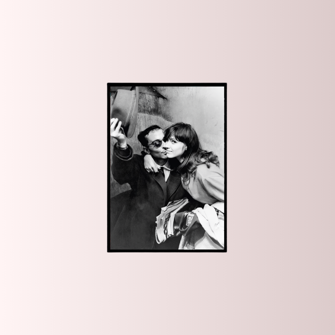 Godard & Anna Karina Poster Tablo