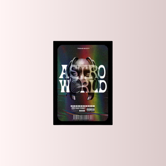 Travis Scott Astroworld Poster Tablo