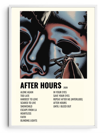 After Hours- poster tablo