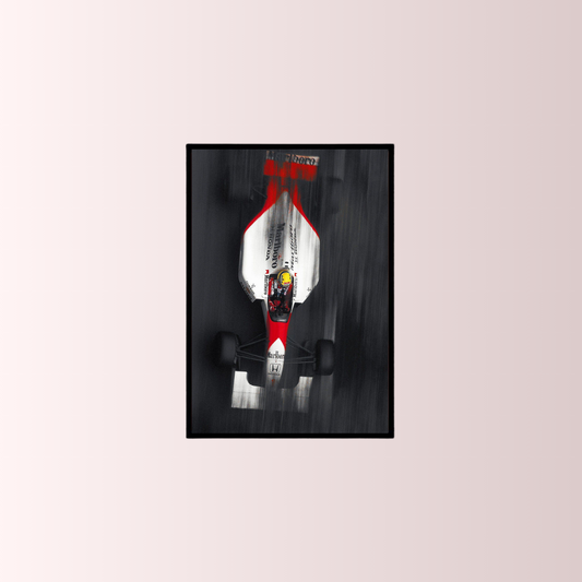 Ayrton Senna Poster Tablo