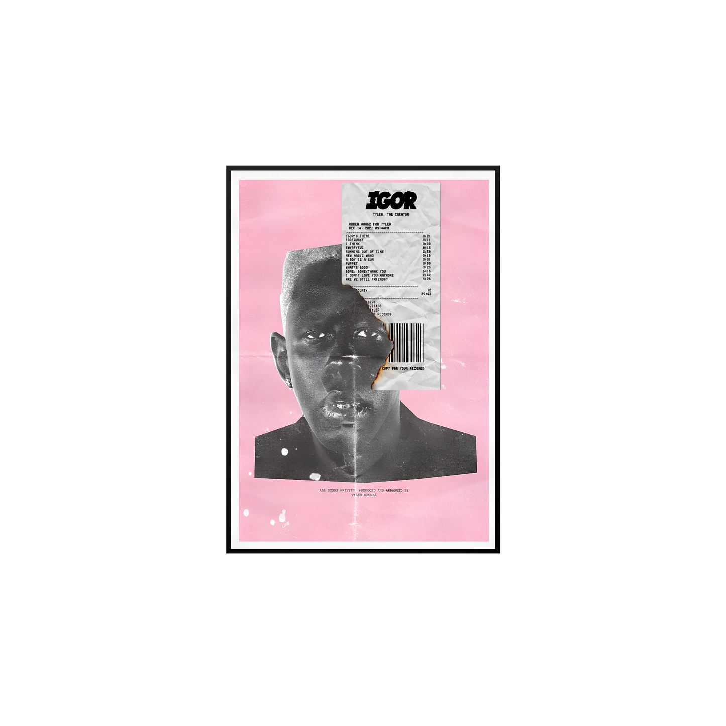 Tyler The Creator- poster tablo