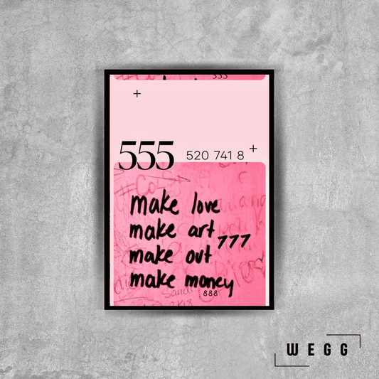 555 Poster Tablo - Wegg.co