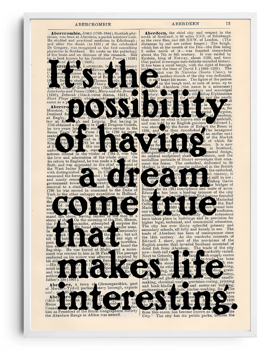 Possibility- poster tablo