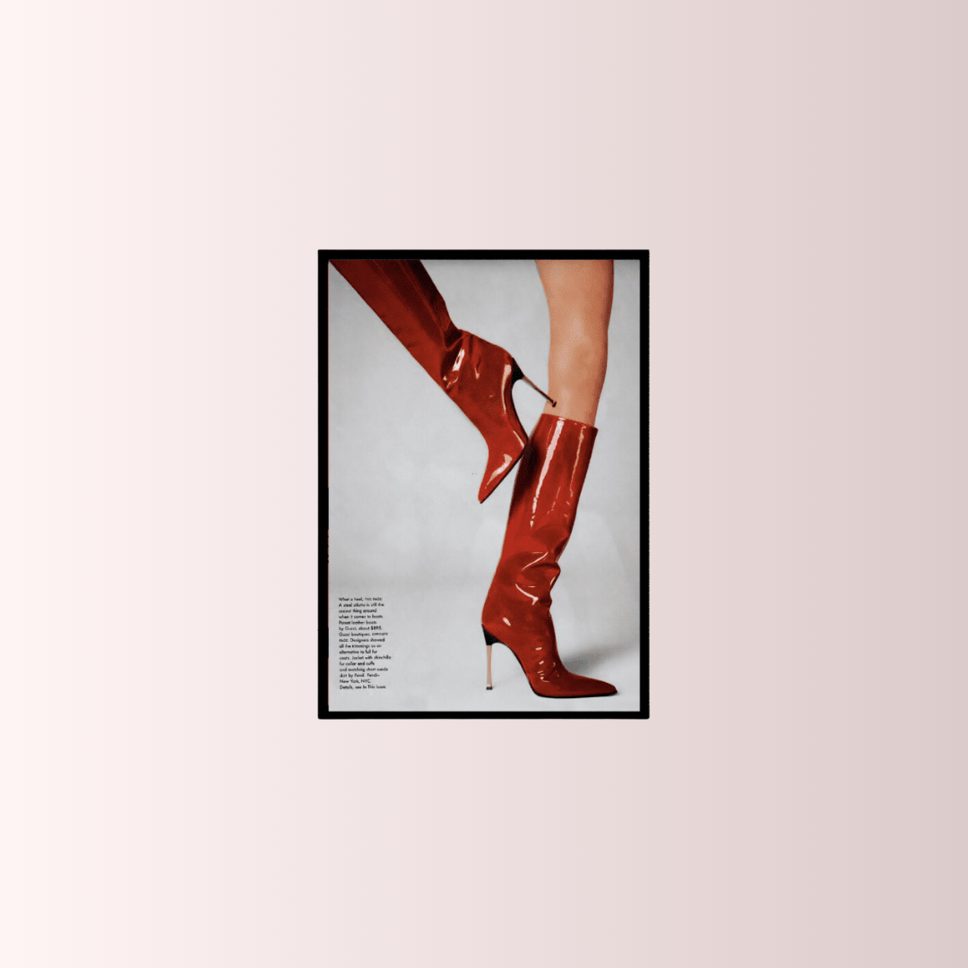 Red Boots Poster Tablo