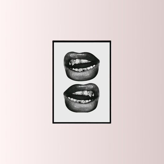 Harsh Lips Poster Tablo