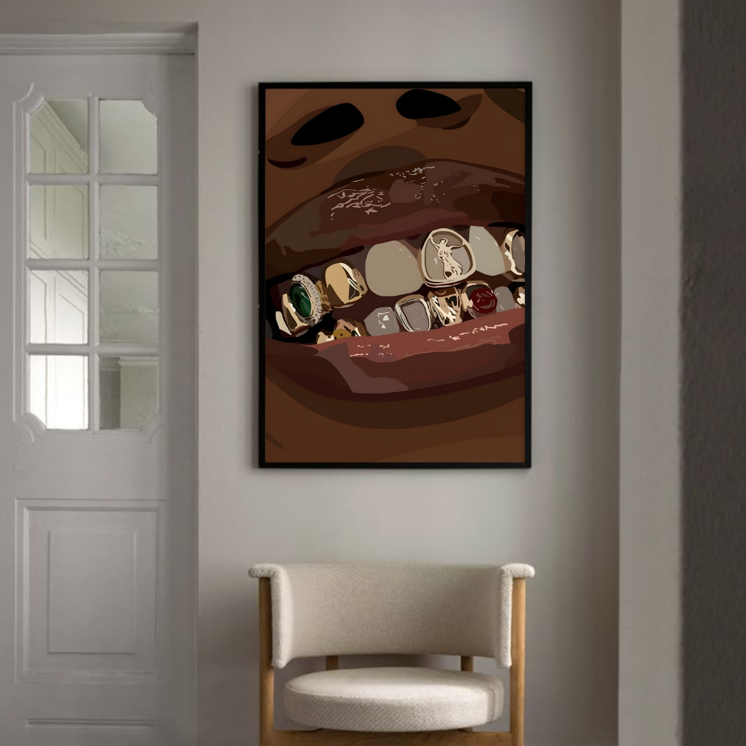 Shining Tooth Poster Tablo