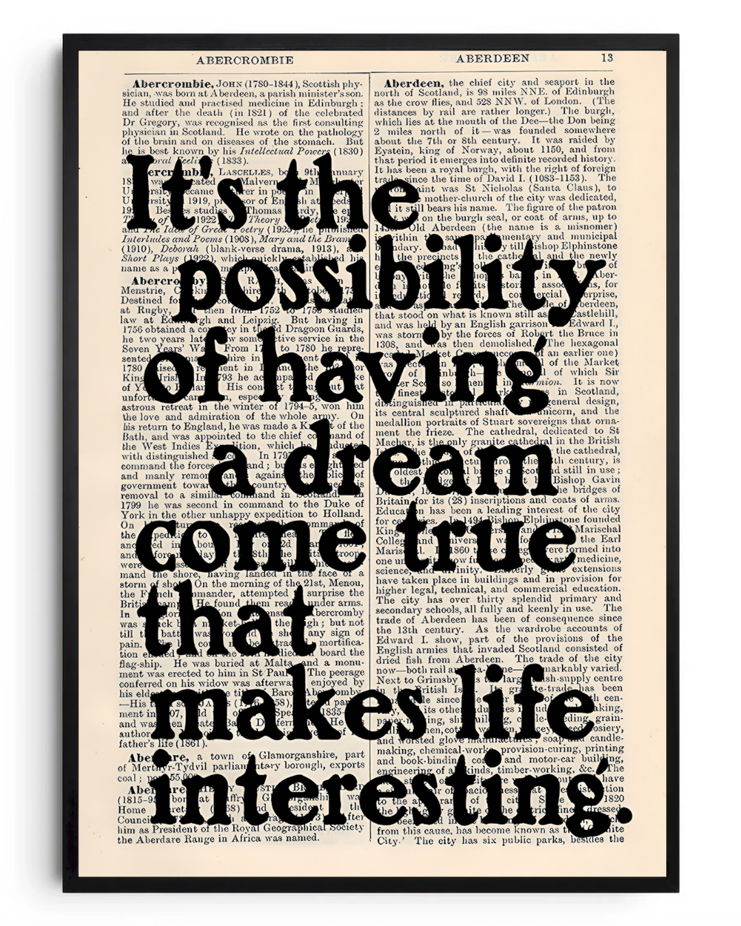 Possibility- poster tablo