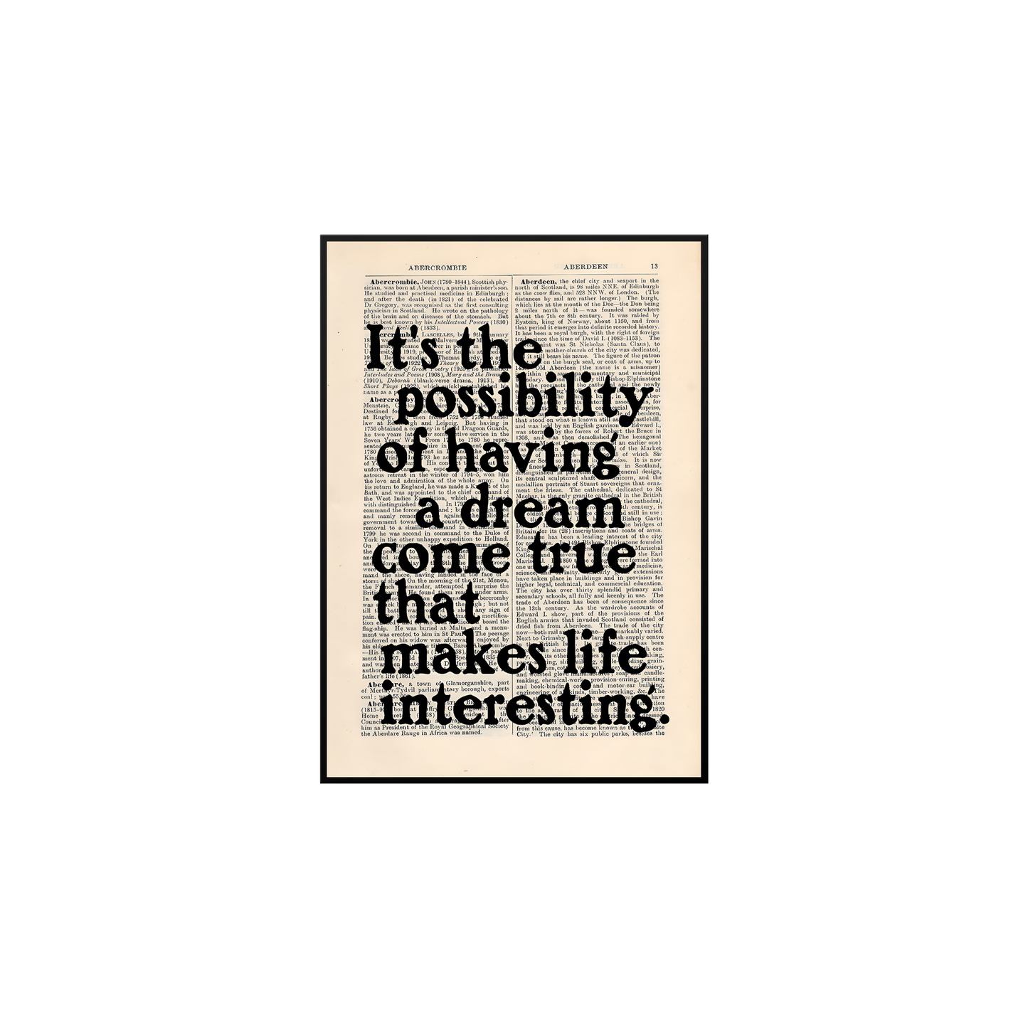Possibility- poster tablo
