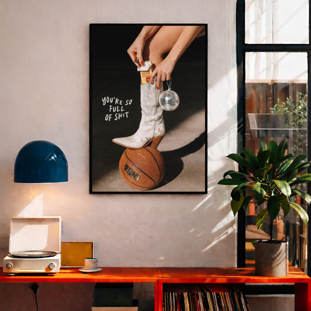 Full of Shit Poster Tablo