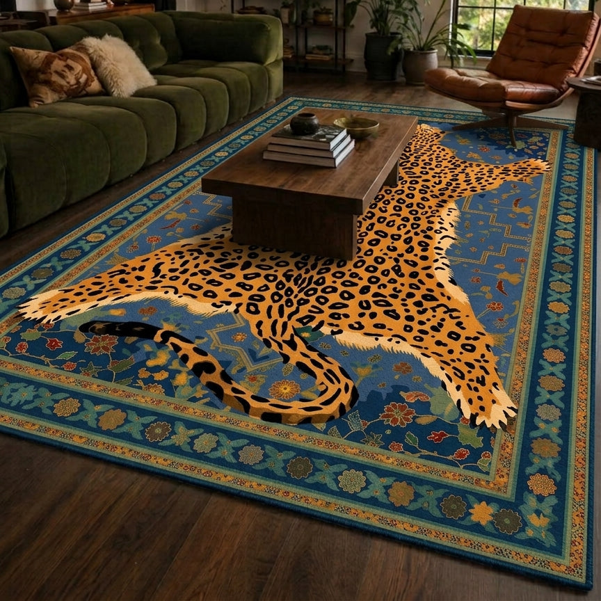 Royal Feline- animal print halı