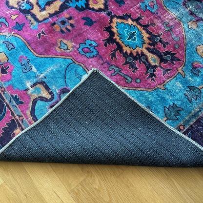 Vintage- etnik desenli modern halı