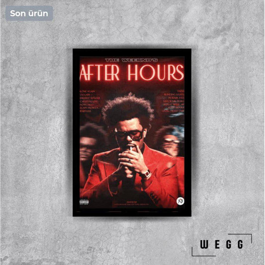 After Hours Poster Tablo Wegg.co