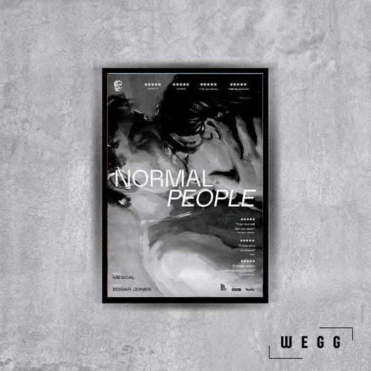 Normal People Black White Poster Tablo - Wegg.co
