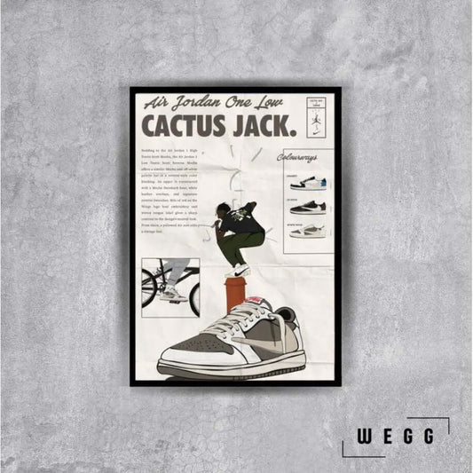 Air Jordan X Travis Scott Poster Tablo - Wegg.co