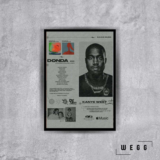 Kanye West Poster Tablo - Wegg.co