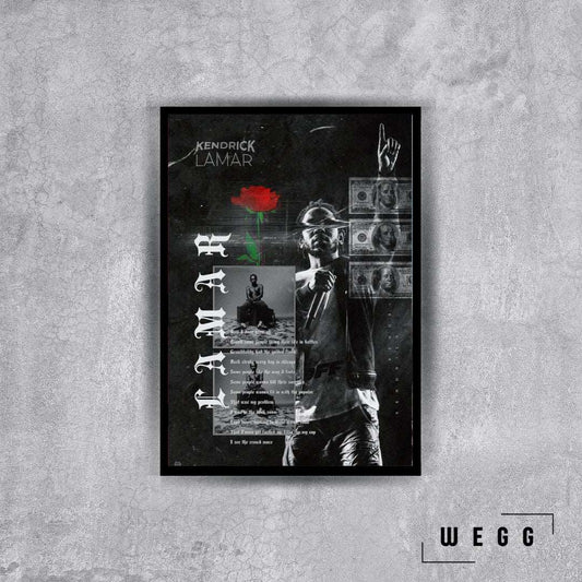 Kendrick Lamar Dollar Poster Tablo - Wegg.co