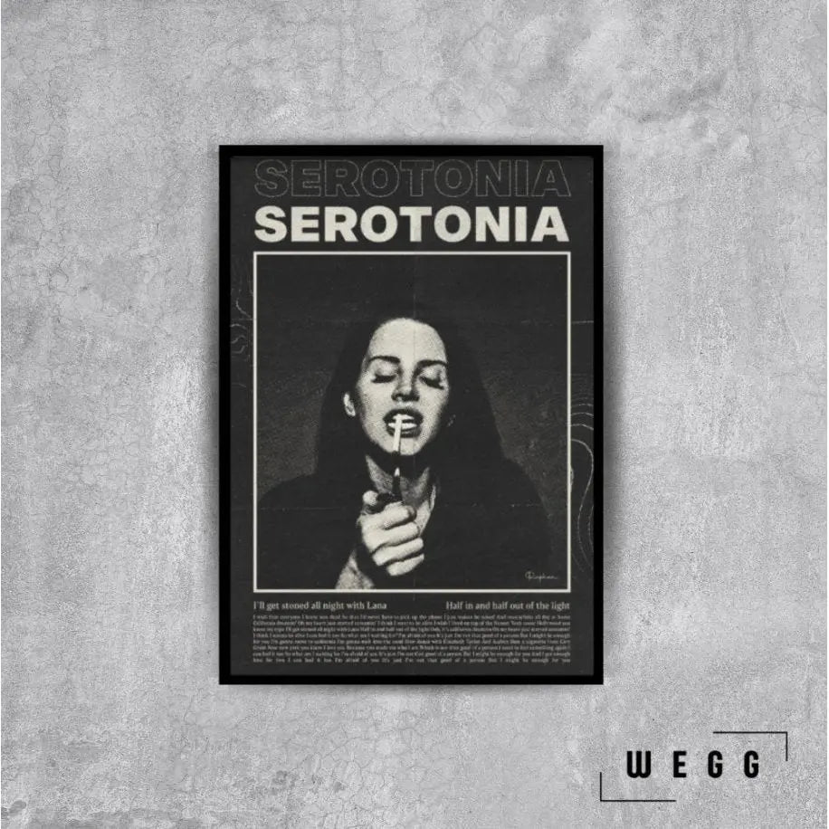 Lana Del Rey Serotonia Poster Tablo - Wegg.co