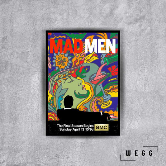 Mad Men Renkli Poster Tablo - Wegg.co