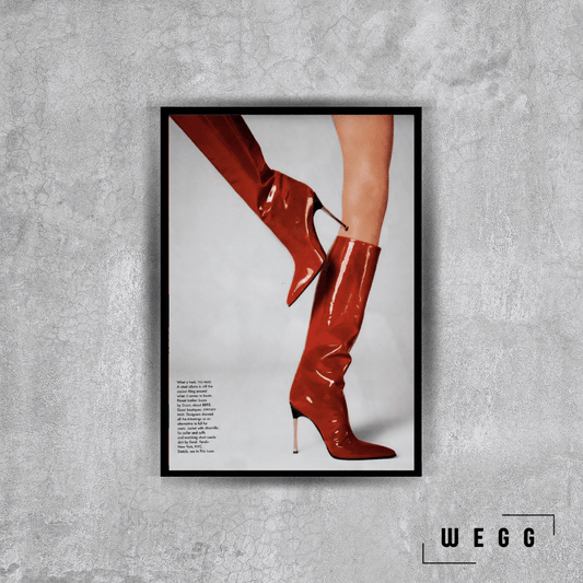 Red Boots Poster Tablo - Wegg