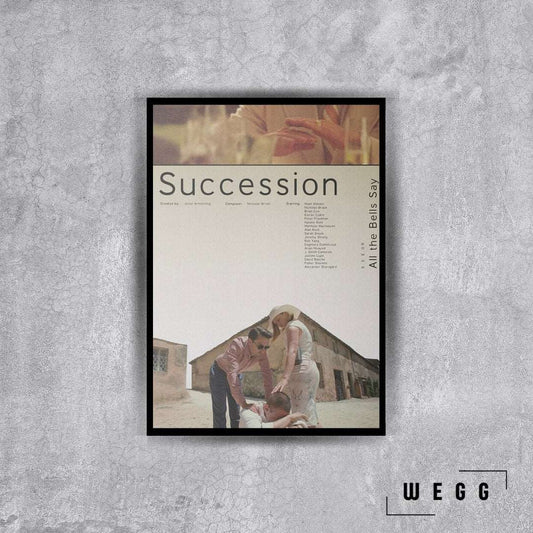 Succession Renkli Poster Tablo - Wegg.co