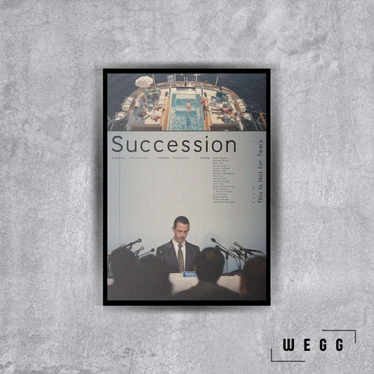Succession Poster Tablo - Wegg.co
